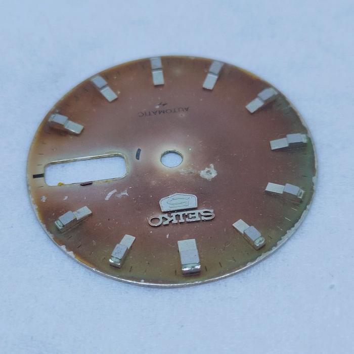 Seiko 5 automatic japan watch dial jam tangan antik plat dial seiko5 7009 original patina part arloj