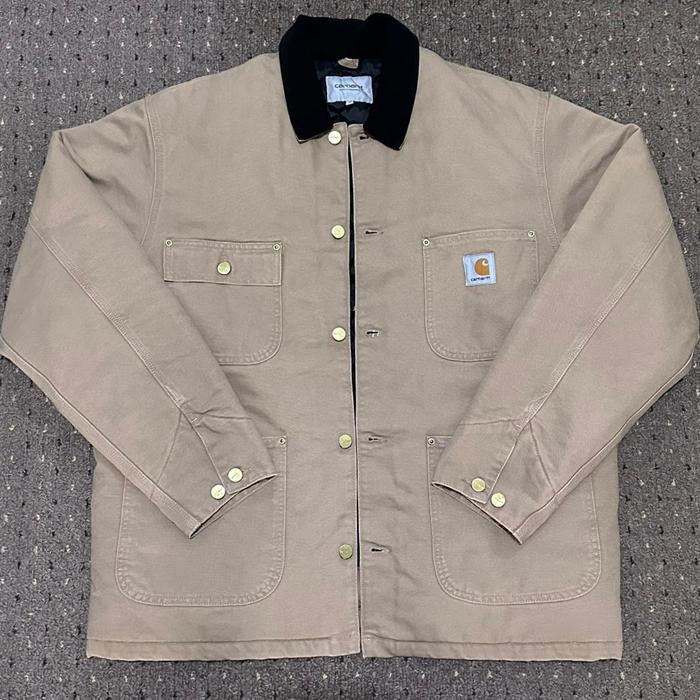 Carhartt WIP OG Chore Coat Aged Canvas (Peanut/Black) not Detroit, Dickies Eisenhower, Work Jacket, 