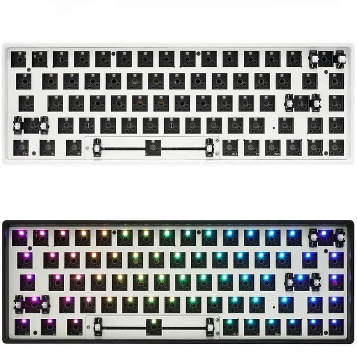 Split USB C Kailh Dz65 65% Hot Swap Rgb Nas Switches Keyboard Case PCB Kit