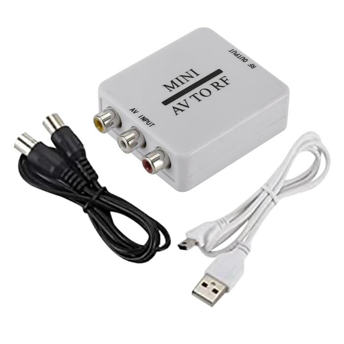 RCA / A / V Composite Video Cable to RF / Coaxial / Coaxial Converter
