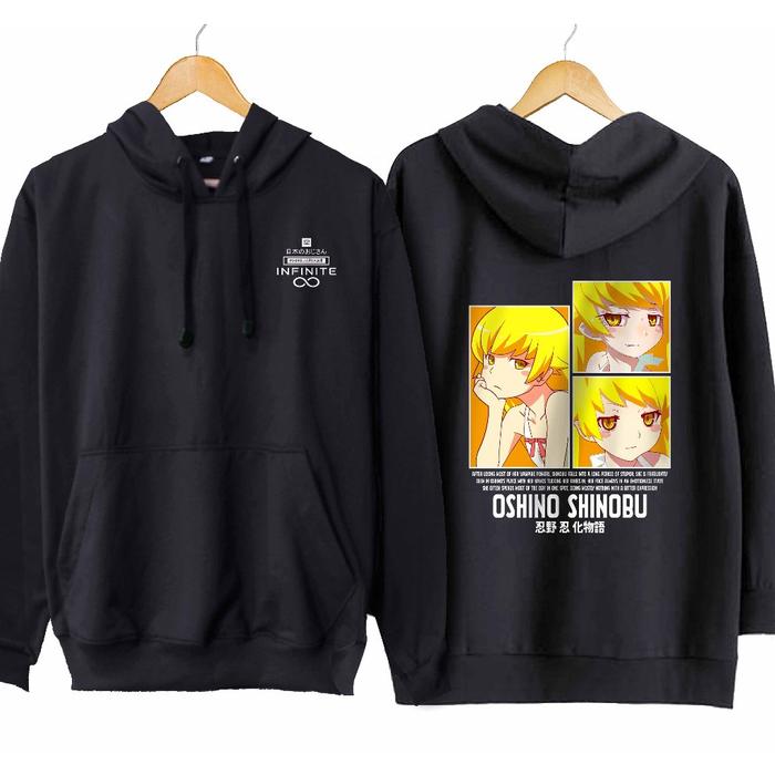 Jaket hoodie jumper infinite anime OSHINO SHINOBU - BAKEMONOGATARI material cotton fleece