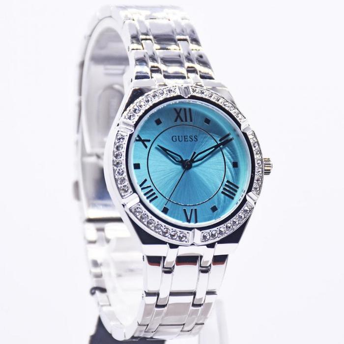 GUESS GW0033L7 Original COSMO Jam Tangan Wanita Analog Silver
