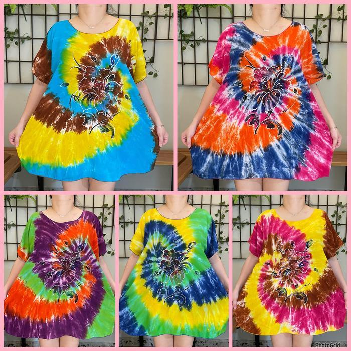 Baju Bali Super Jumbo Blus Lukis Ronce Fit To 4Xl R/Abstrak
