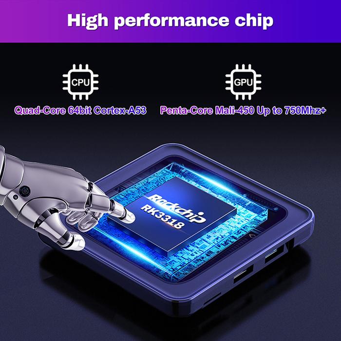 H96 Max Smart TV Box Android 12 Media Player H96 Max V12 RK3318
