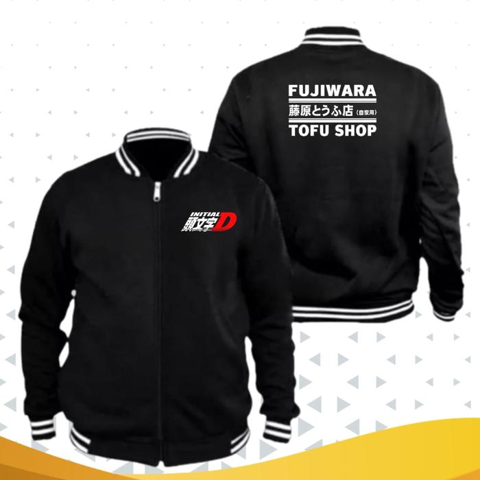 Jaket Initial D Fujiwara Tofu Shop Jaket Varsity Custom