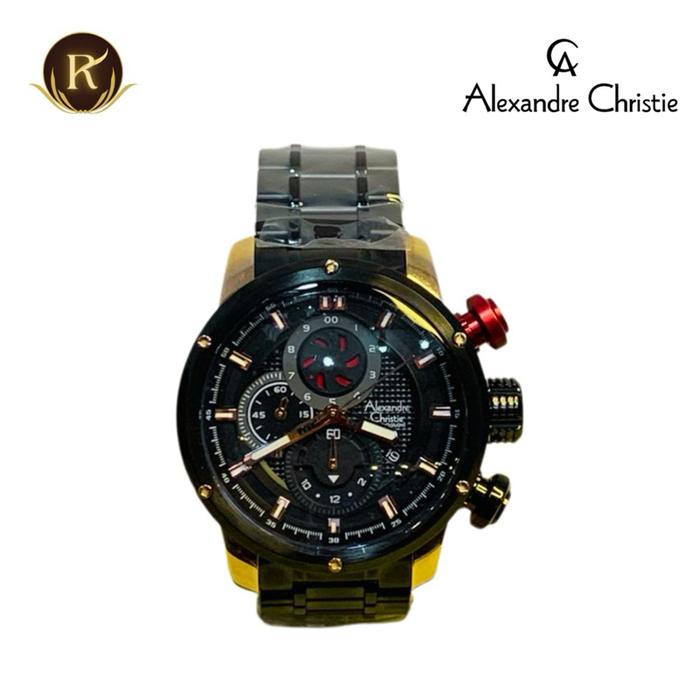 Jam Tangan Alexandre Christie 6293 MC Watches Emas Hitam