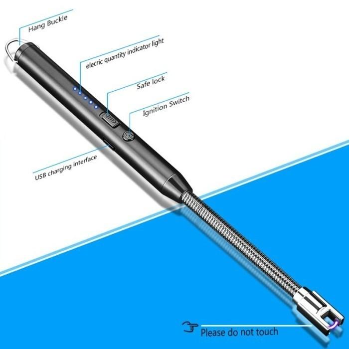 Pemantik Elektrik Korek Api Listrik USB Rechargeable - Pemantik Listrik Korek Kompor Elektrik USB Pu