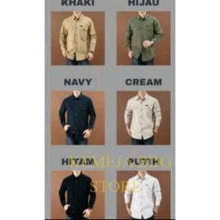 Kemeja Lapangan Outdoor PDH Lengan Panjang American Drill - Ukuran S-XXL - Casual, Pria Kain Tactica