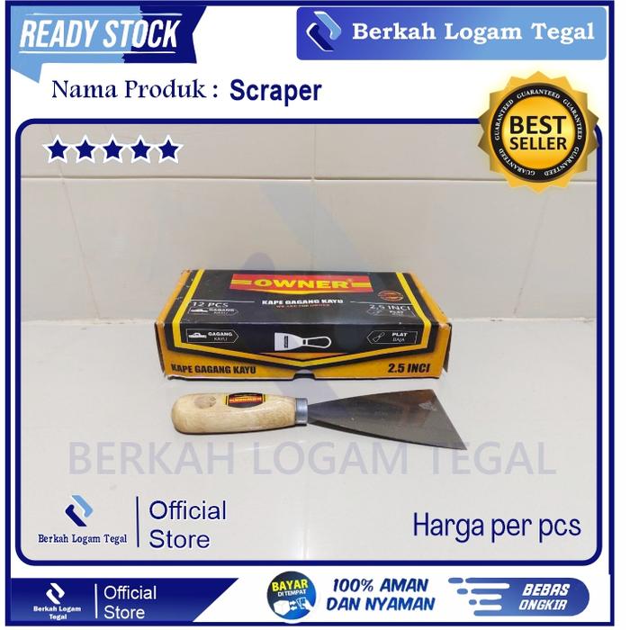 Kape / Scrapper Dempul Gagang Kayu