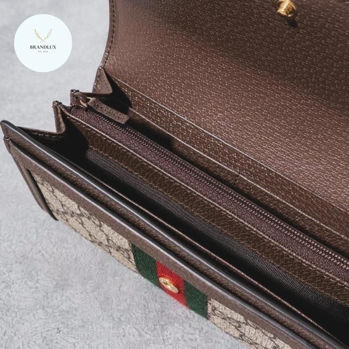 GUCCI OPHIDIA GG CONTINENTAL WALLET