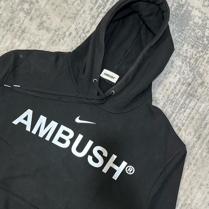jaket hoodie nike x ambush, reflecor on