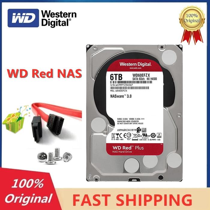 Western Digital WD Red NAS 6TB Hard Disk Drive 3.5" 6T Internal Hard