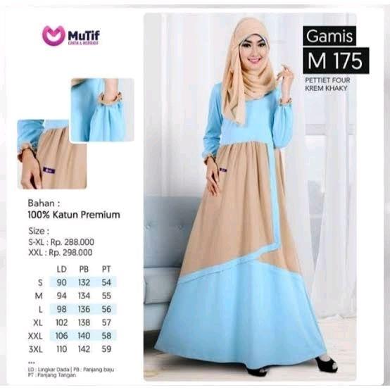 DISKON 50% Gamis Mutif GMS 175 Gamis Kaos Wanita Dewasa Simple