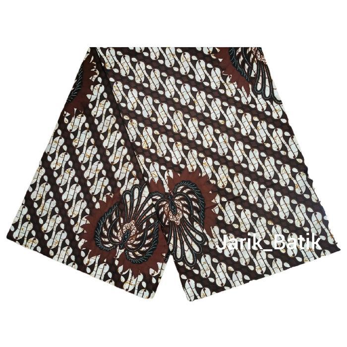 PREMIUM Kain Jarik Batik Panjang Motif Parang Garuda Putih Tulang