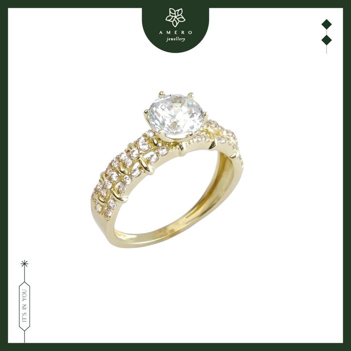 Cincin Emas 17K Roxe RR-77 Amero Jewellery