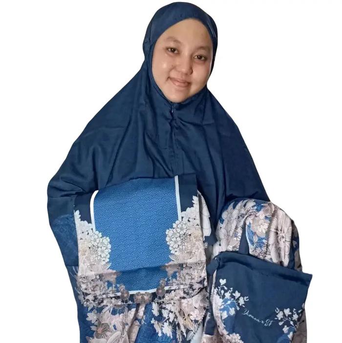 Mukena Devana Orchid Navy (Mukena Devana)