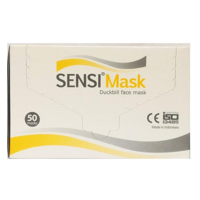 MASKER SENSI DUCKBILL GOLD PACK / SENSI MASK 3 PLY / MASKER MULUT
