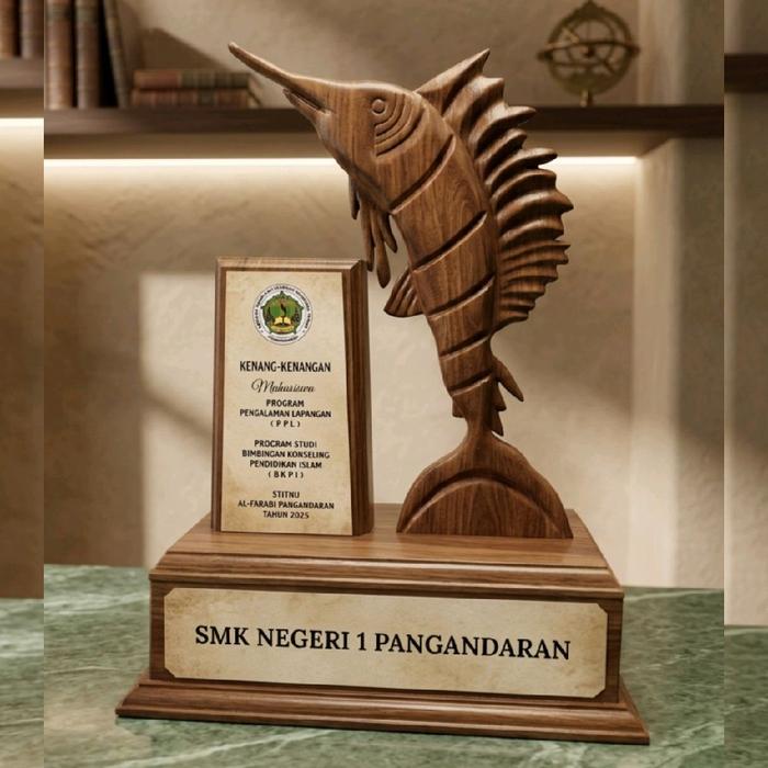 Plakat Kayu Icon Ikan Marlin
