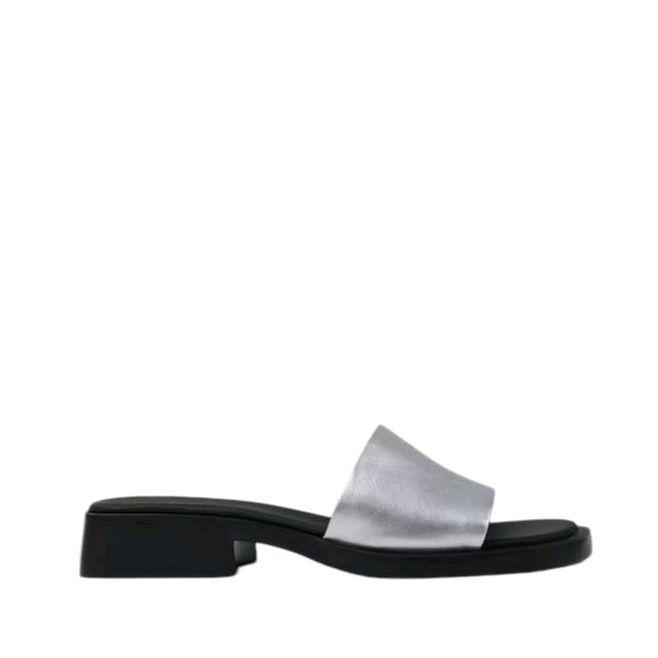 CAMPER Women's Sandals Dana Rebound Silver Sandal Wanita Original - Grey dengan Desain Elegan dan Ny