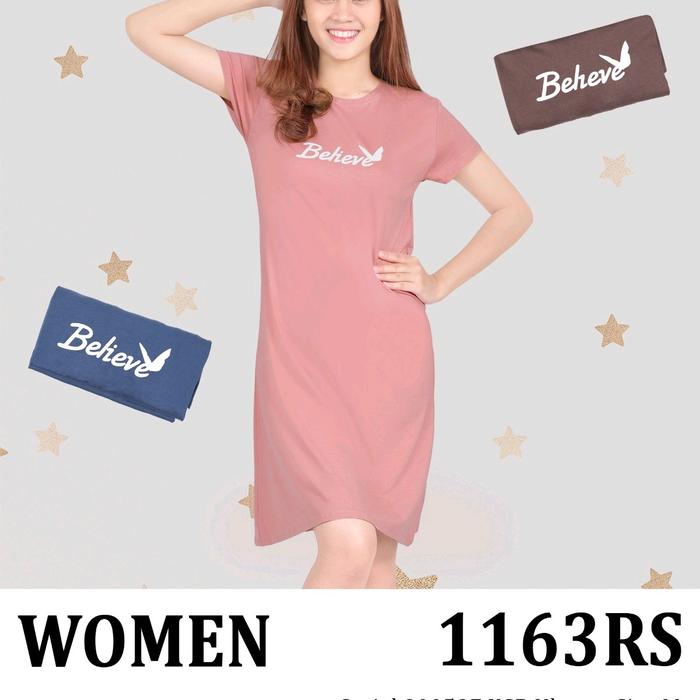 lemone dress daster rayon spandex ukuran M Wanita