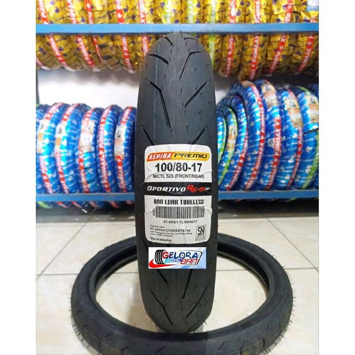 Ban Aspira Premio Sportivo Rs01 100/80-17 Tubeless ban 100/80-17 ban Aspira 100/80-17 ban tubles 100