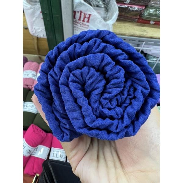 terlaris pashmina plisket biru bca premium || pashmina biru elektrik plisket biru elektrik || hijab