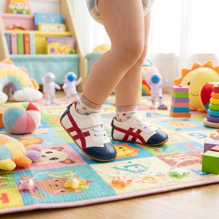P42 Merah Model Bepo MILANEZRA Sepatu Bayi Umur 2 - 12 bulan