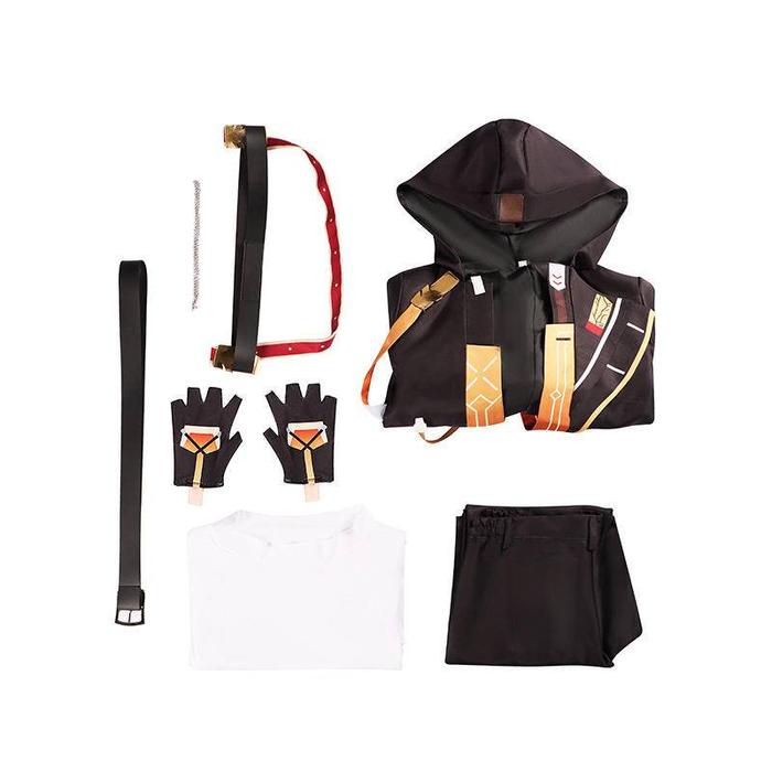 【Wetrose】 Ready Stock Honkai: Star Rail Hero Trailblazer Caelus Man Pria Cosplay Costume Kostum Baju