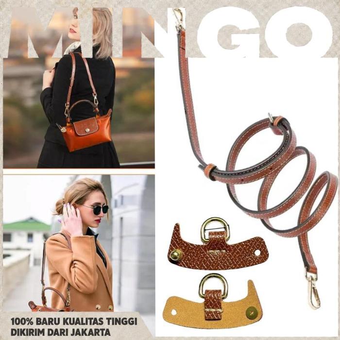132CM Strap Tali Tas Longchamp 0.9CM Adjustable Bag Strap Untuk Mini Pouch Multifungsi Strap Only