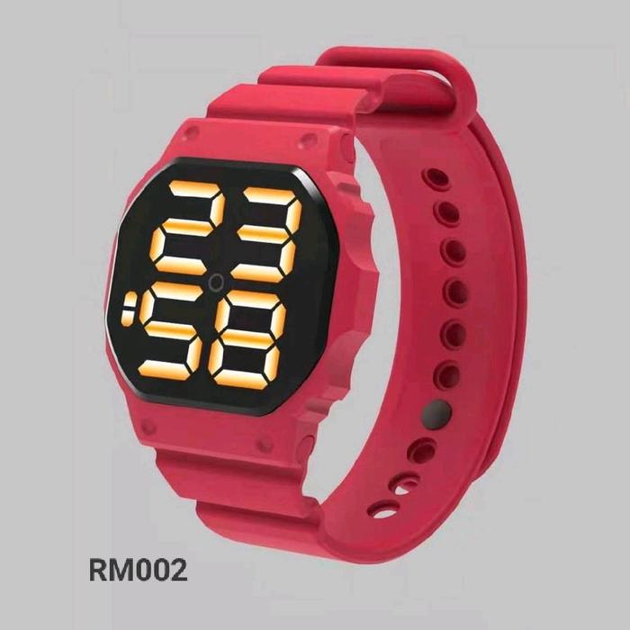 Jam Tangan LED RM002 – Warna Merah