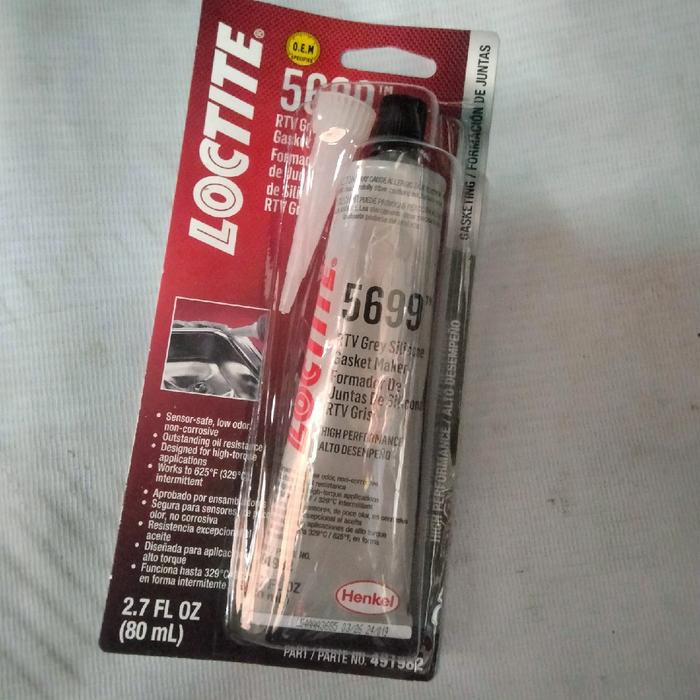 Sealer Sealant Lem Silikon Silicone RTV 5699 LOCTITE Grey 80 gr