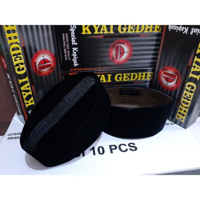 Songkok Peci Hitam Kyai Gedhe Bludru Halus