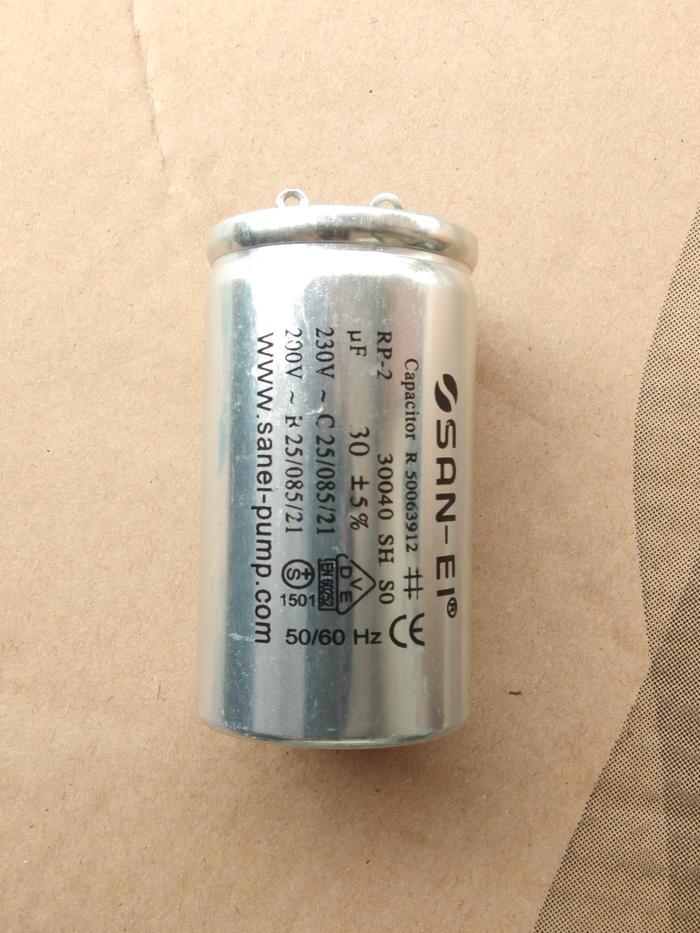 CAPACITOR (KAPASITOR) POMPA AIR 30UF ALUMUNIUM