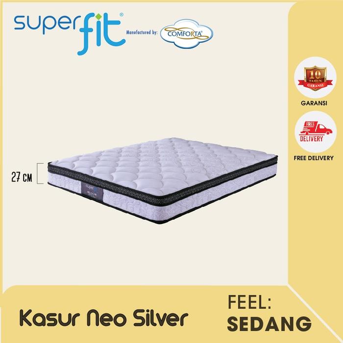 SUPERFIT By Comforta Springbed Neo Silver Mattress Only