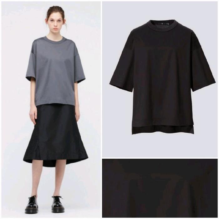 JIL SANDER X UNIQLO +J supima cotton tshirt kaos boxy