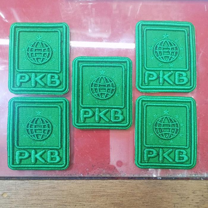Badge/logo Bordir PKB.logo bordir timbul PKB.logo bordir partai PKB.Emblem PKB timbul