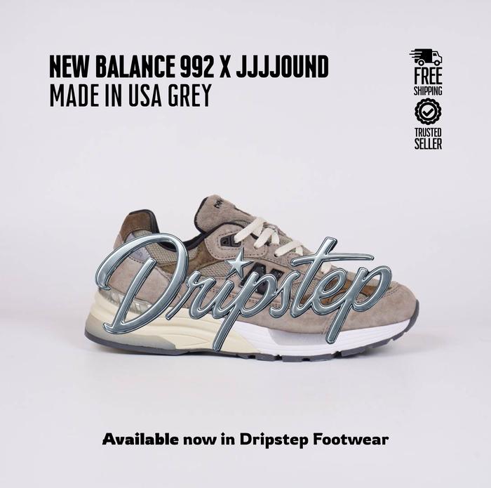 Sepatu New Balance 992 X Jjjjound Made In USA 'Grey' M992J2 - Driftstep Footwear