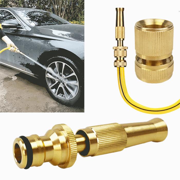 Household car wash water gun copper direct spray water gun straight