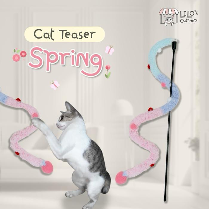 Lilo Catshop | Cat Teaser Toy Mainan Kucing Tongkat Bulu Season Edition