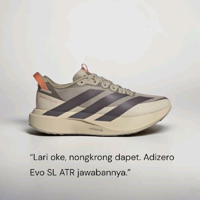 ADIDAS Adizero Evo SL ATR Sepatu Lari Casual Running JQ4576 Warna Putih/Team Victory Merah/Collegiat