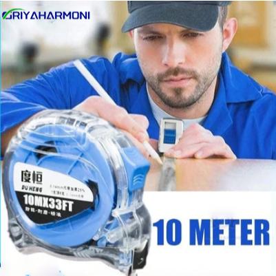 【COD】Stainless Steel Measuring Tape meteran 10 meter Auto Lock Meter Tape Measuring Tool
