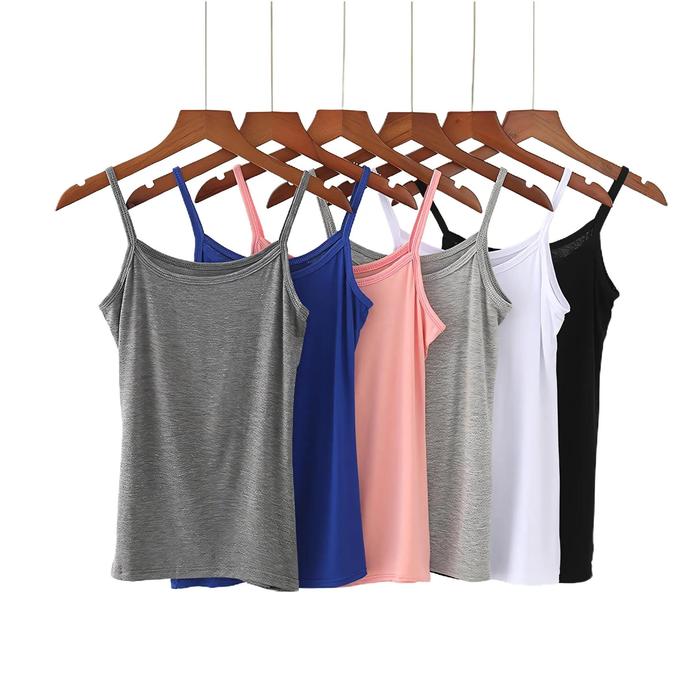 JUMBO tanktop Wanita tali kecil korean style dewasa atasan cewek remaja bahana katunpolly polos adem