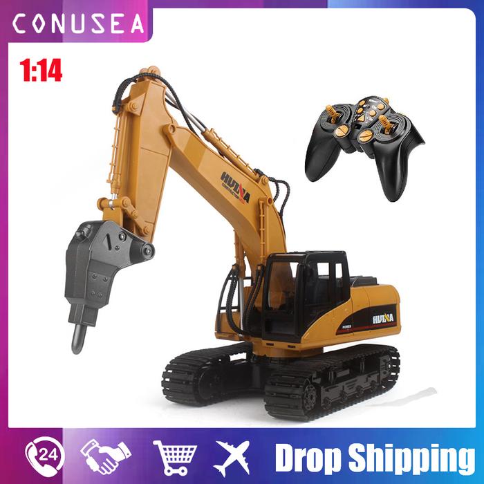 HUINA Toys 1/14 Rc Truck Excavator 2.4G 16 CH Radio Control Alloy
