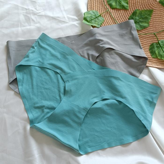 Celana Dalam Hamil Seamless Cd Wanita Rendah Pinggang Panty Es Sutra Bumil Sepinggul Cd Bernapas Hit