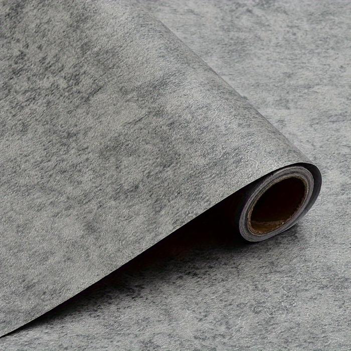 Cement Gray Self-Adhesive Wallpaper Contact Paper Peel and Stick