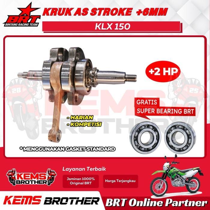 KRUK AS KLX 150 DTRACKER BRT STROKEUP TOTAL 6MM BONUS LAHER / SUPER BEARING KRUK AS BRT