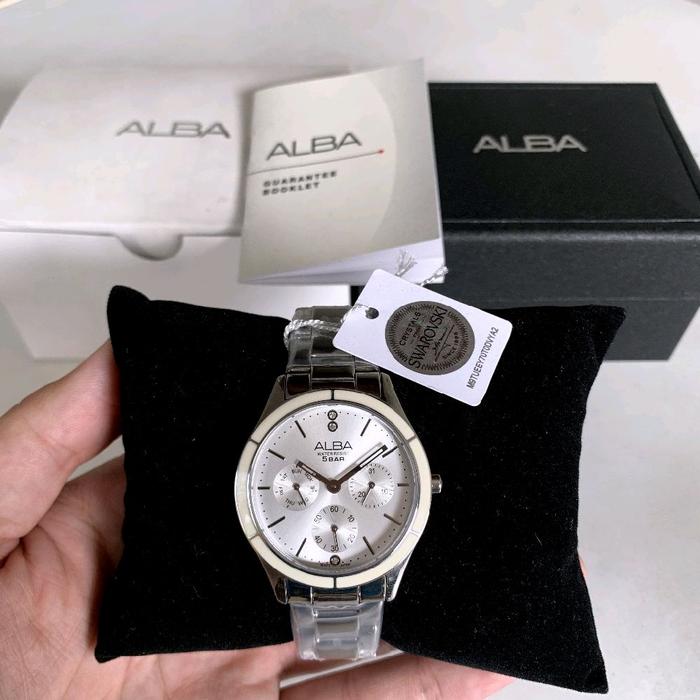 NEW OLD STOCK ! SWAROSVKI ASLI ! jam tangan wanita Alba Quartz AP6325X1 VD75 X038 by seiko japan ori