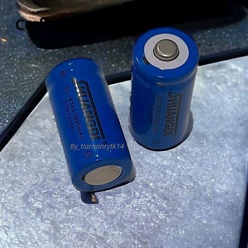 BATREI LITHIUM CR 123A 3000 mAh BIRU BLUE BIRU UNTUK LASER SENAPANG RATA