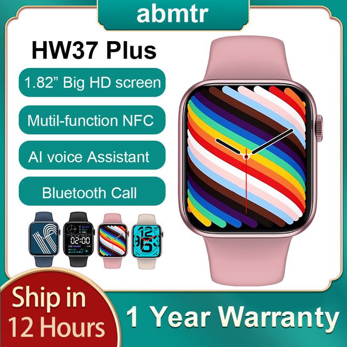 SmartWatch HW37 Plus Smart watch Men 1.82" + NFC +Voice Assistant +