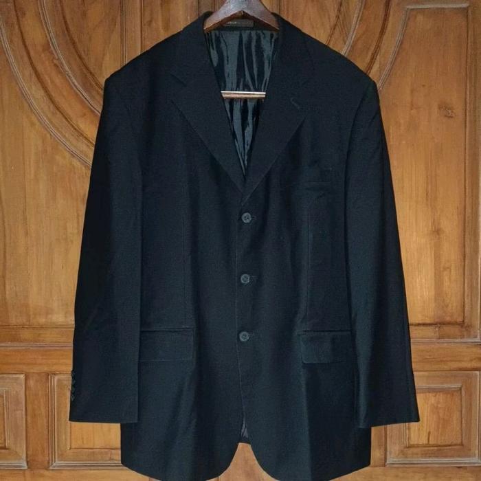 PRELOVED MEBIUS CLASSIC Jas Formal Pria Hitam Bigsize LD 114